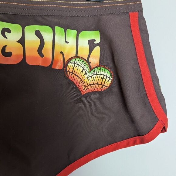Y2K Billabong Micro Board Shorts – Rasta Logo – Size S - Picture 7 of 10